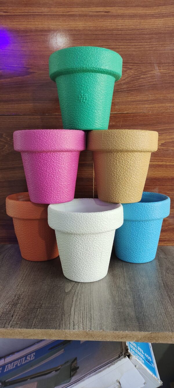 Colorful Fiber Pots 7 inches