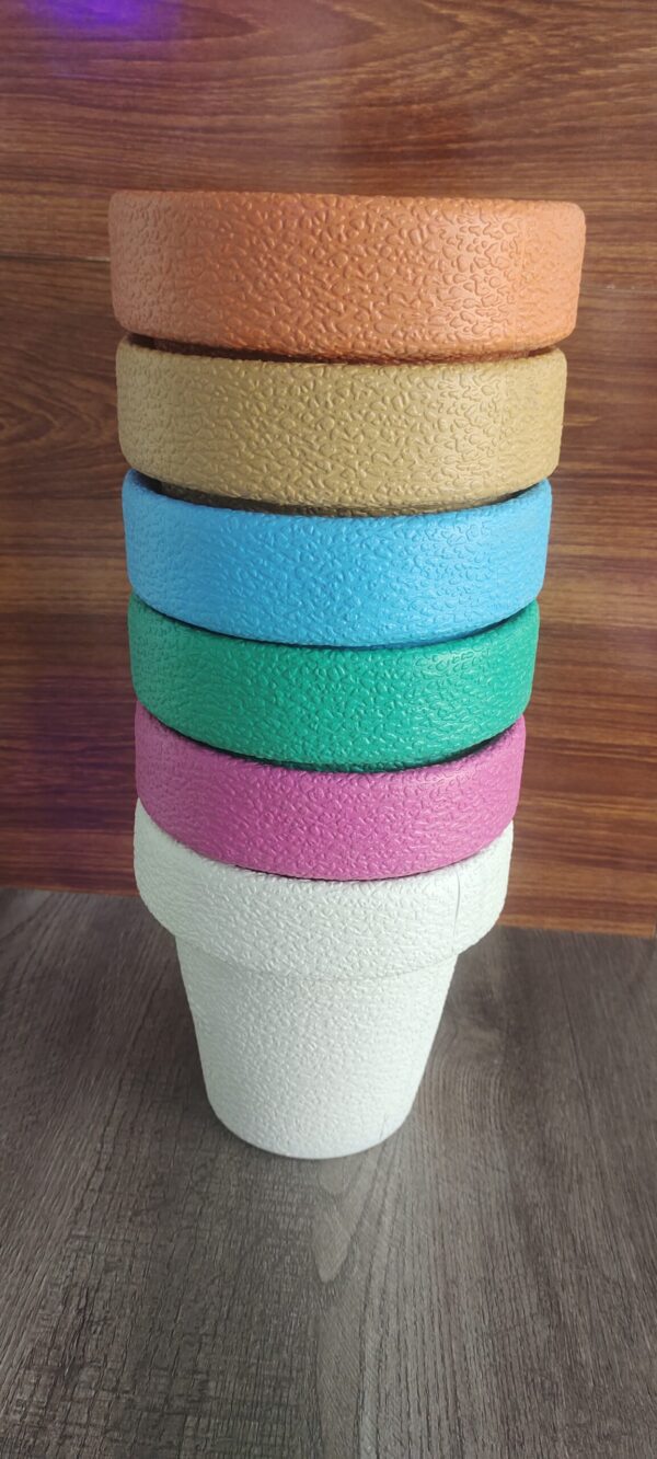 Colorful Fiber Pots 7 inches