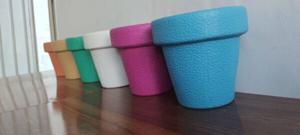 Colorful Fiber Pots 7 inches