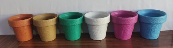 Colorful Fiber Pots 7 inches