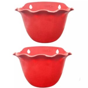 Pack of 5 Waved Wall Pots