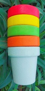 Pack of 5 Large Fiber Pots